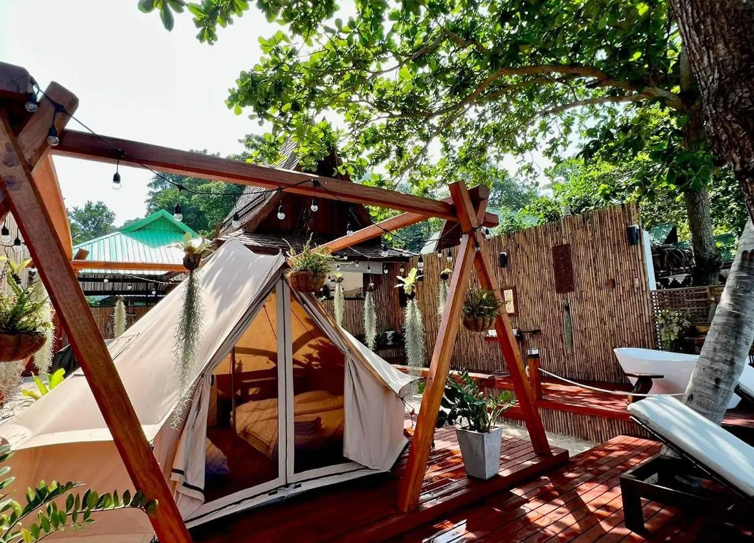 Luxussátor Natures Edge Beachfront Luxury Glamping Tau-sziget Thaiföld